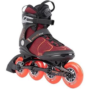 K2 Skate Alexis 90 BOA dames inline skates — Burgandy - oranje — 30G0817, EU: 42 (UK: 8 / US: 10.5)