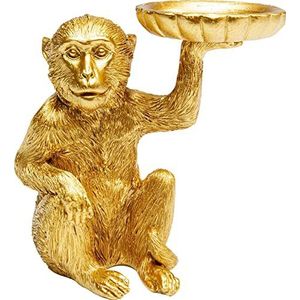 Kare Design Deco figuur Monkey Tealight Holder, theelichthouder, aap, artikelhoogte 11 cm