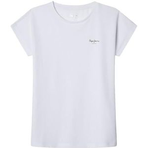 Pepe Jeans Bloomy N T-shirt voor meisjes, wit(wit), 10 jaar