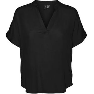 VERO MODA Dames VMBEAUTY SS GA NOOS Top, Zwart, M, zwart, M