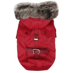 Puppia PAND-JM1170 Greatcoat jas, S, rood