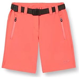 CMP - Outdoor stretch bermuda shorts, shorts voor meisjes en meisjes, Red Kiss, 104 cm