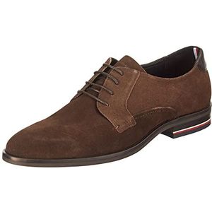 Tommy Hilfiger - SIGNATURE - Suede Schoen - Cacao - Heren Oxford Derby