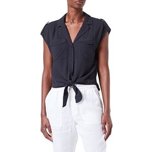 s.Oliver dames blouse mouwloos, Donkerblauw, 44