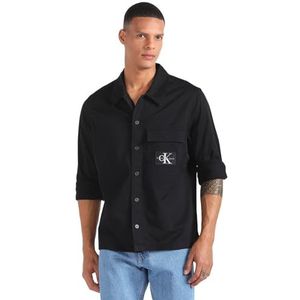 Calvin Klein Jeans Heren Utility Casual Shirts, zwart., M