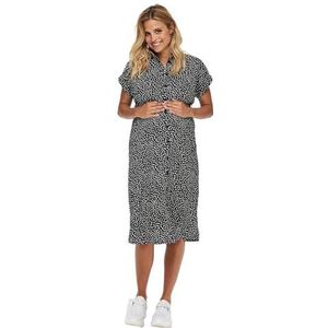 ONLY MATERNITY Zwangerschapsjurk Hannover met All Over Print Zwart/Wit