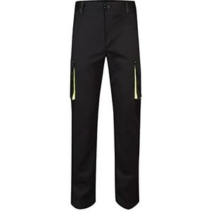 Velilla 103008S - broek (maat 54) kleur zwart en geel fluorescerend