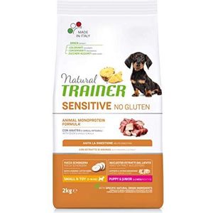 Natuurlijke Trainer Sensitive No Gluten hondenvoer voor puppy's en junior met eend, 2 kg