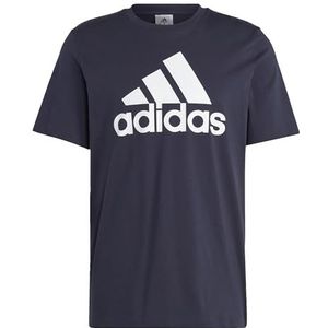 adidas Mannen Essentials Single Jersey Big Logo T-shirt met korte mouwen, XXL Grote maten lang, 3 inch
