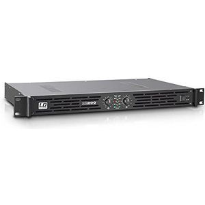 LD Systems XS 200; PA eindversterker klasse D 2 x 100 W 4 ohm, Taglia unica