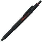 rOtring 600 3-in-1 meerkleurige pen en vulpotlood | zwarte en rode balpentips | 1 mechanische potloodtip (0,5 mm) | zwarte houder, 1 telling (verpakking van 1)