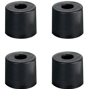 Adam Hall Hardware 4913 M4 AH - Rubberen Voetjes - Zwart - Set van 4 - 38 x 33 mm