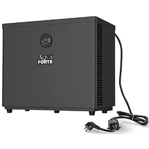 AquaForte Aquamini Warmtepomp 3,5 kW, ideaal voor je opbouwbak, temperatuur 10-43 °C, 4 AMP, stroomverbruik kW 0,63, geschikt voor zwembaden tussen 0-12 m³, 26 kg, 523 x 330 x 490 mm