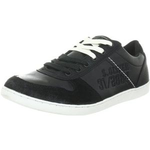 s.Oliver Casual 5-5-13600-29 Heren Fashion Sneakers, zwart zwart 1, 44 EU