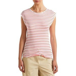 United Colors of Benetton T-shirt dames, Wit, XXS
