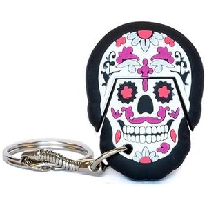 USB-stick 2.0, 32 GB, doodskop-design, ideaal voor het opslaan en overdragen van gegevens op een draagbare en grappige manier.