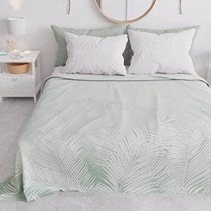 PETTI Artigiani Italiani - Sprei voor eenpersoonsbed voor lente en zomer, licht eenpersoonsdekbed, dekbed, salieblad, 100% Made in Italy