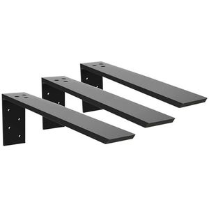 Aanrecht Ondersteuning 2 Pack Heavy Duty Verborgen Beugel 16"" x 6"" x 2 1/2"" Forward L Metalen Corbels Voor Kwarts/Graniet/Hout/Beton/Laminaat Werkbladen