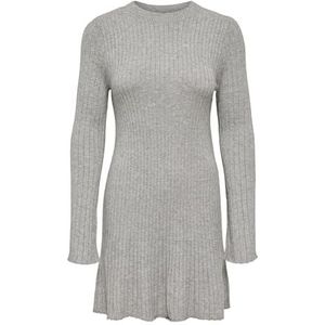 Only - MICHELLA - Gebreide Jurk - Effen - Viscosemix - Mini - Trompetmouwen