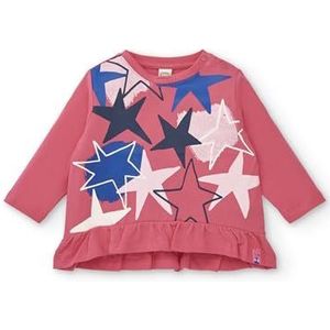 Tuc Tuc T-shirt voor meisjes in koraalrood met ruches uit de Amazing-collectie (maat 2 jaar)