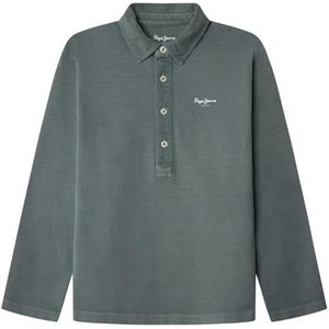 Pepe Jeans Samuel LS Polo voor jongens, groen (hydrogroen), 8, Groen (Hydro Groen), 8 jaar