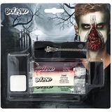 Boland 45095 Make-upset zombie-ritssluiting, meerdelige make-upset voor carnaval of Halloween, make-up voor carnavalskostuums