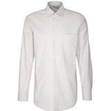 Seidensticker Flanellen overhemd voor heren, regular fit, gemakkelijk te strijken, Kent-kraag, lange mouwen, 100% katoen, grijs, 38