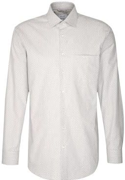 Seidensticker Flanellen overhemd voor heren, regular fit, gemakkelijk te strijken, Kent-kraag, lange mouwen, 100% katoen, grijs, 38