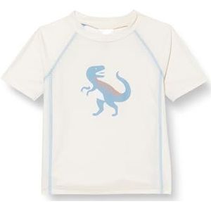 Playshoes Dino beschermend overhemd voor baby's, uniseks, ecru korte dino, 110-116