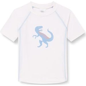 Playshoes Dino beschermend overhemd voor baby's, uniseks, ecru korte dino, 122/128 cm