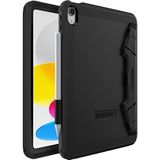 OtterBox Defender-standaardhoes voor iPad 10,9-Inch (10e gen 2022), schokbestendig, ultra robuuste met ingebouwde schermbeschermer, 2x getest volgens militaire standaard, Zwart, Zonder Verpakking