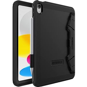 OtterBox Defender-standaardhoes voor iPad 10,9-Inch (10e gen 2022), schokbestendig, ultra robuuste met ingebouwde schermbeschermer, 2x getest volgens militaire standaard, Zwart, Zonder Verpakking