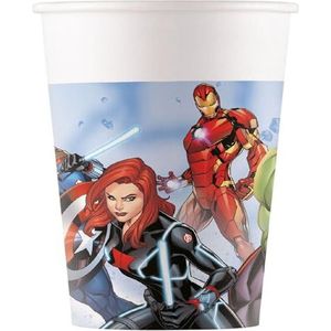 Procos - Papieren bekers FSC Marvel Avengers Infinity Stones (200 ml), 8 stuks, meerkleurig, 93872