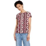 T-shirt met print, Mahogany Red, 36