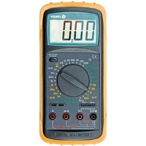 VOREL - Digitale Universele Multimeter - Blauw en Geel - LCD-scherm - Rubber Behuizing