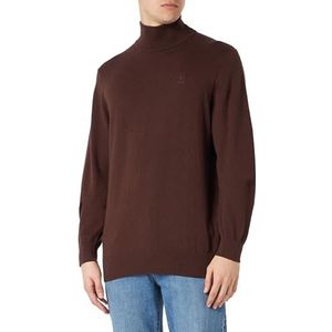 bridgeport Basic 31824901-BR02, heren, fijn gebreide trui, donkerbruin, M, donkerbruin, M