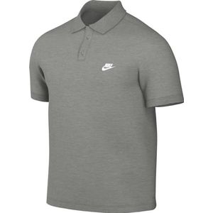 Nike Heren M Nk Club Ss Polo Pique, Dark Grey Heather/White, FN3894-063, XS