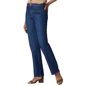Lee Dames Relaxed Fit Straight Leg Jeans, meridiaan., 40 NL/Lange
