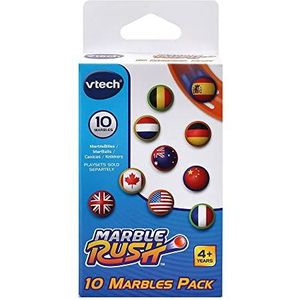 VTech Marble Rush MarBalls, set van 10 stuks, extra ballen voor alle Marble Rush kbanen, met landenvlaggen, voor kinderen van 4 tot 12 jaar