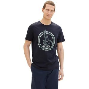 TOM TAILOR T-shirt voor heren, 10690 - Knitted Navy, XS