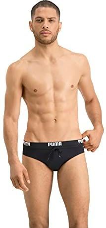 PUMA heren brief badkleding, zwart, L