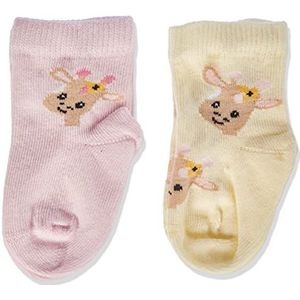 NAME IT Baby Girls NBFJANNIE 2P sokken, citroen icing, 50-56, Citroen Icing, 50/56 cm