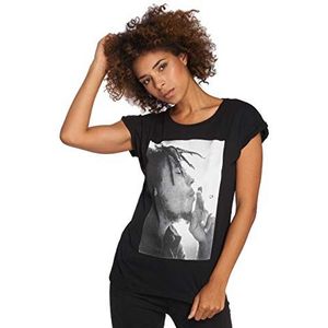 Mister Tee Bob Marley T-shirt voor dames, zwart, XS
