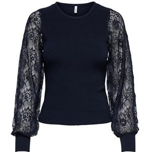 ONLY - ONLPerry - Trui - Donkerblauw - Lange Mouw