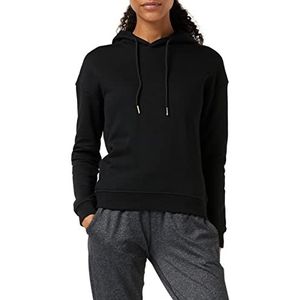 Urban Classics Damestrui met capuchon Ladies Hoody, Basic Sweater verkrijgbaar in vele kleuren, maten XS - 5XL, zwart, XL
