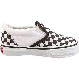 Vans T Classic Slip-on sneakers voor kinderen, uniseks, Black Checkerboard Black True White, 20 EU