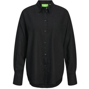 JJXX - Breeze Summer - Langsleeve Shirt - Lichtblauw - 55% Linnen 45% Viscose