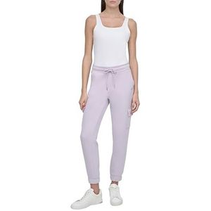 DKNY Dames Mini Stud Logo Slim Fit Cargo met zakken Jogger, orchid, M