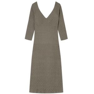 Springfield Nieuw structuurhemd met boomborduurwerk, kaki, XS