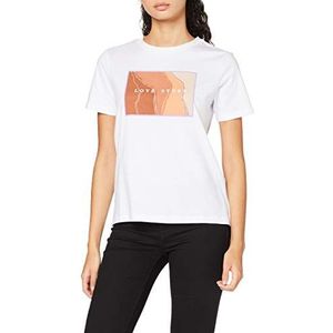 PIECES Dames Pcsesviana Ss Tee Bc T-shirt, wit (bright white), M